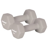 Ganteră neopren hexagonală 2 x 4 kg rebel active pentru bodybuilding