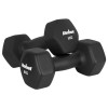 Ganteră fontă cu înveliș din neopren hex 2 x 8kg rebel active