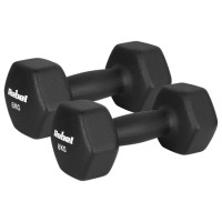 Ganteră fontă cu înveliș din neopren hex 2 x 8kg rebel active