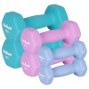 Set gantere rebel active din fontă cu înveliș din neopren, 12 kg, 6 buc