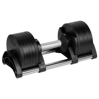 Ganteră reglabilă automat 24kg rebel active, configurări multiple din fontă