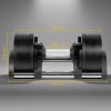 Ganteră reglabilă automat 24kg rebel active, configurări multiple din fontă Ganteră reglabilă automat 24kg rebel active, configurări multiple din fontă