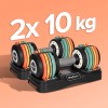 Set gantera reglabilă 1kg-10kg rebel active - 2x greutăți din fontă