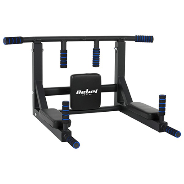 Bara de exerciții tracțiuni rebel active - montare pe perete, max 200 kg Bara de exerciții tracțiuni rebel active - montare pe perete, max 200 kg