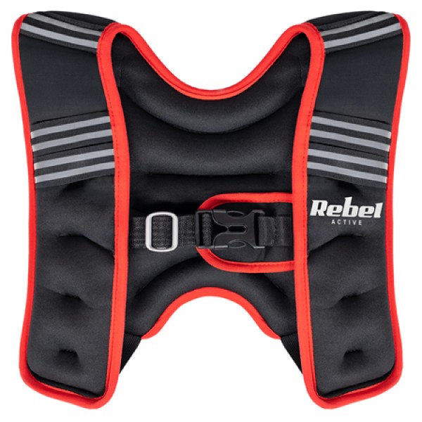 Vestă greutăți neopren 5kg rebel active cu elemente reflectorizante