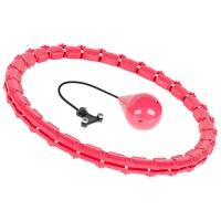 Hula hoop fitness smart 50 cm rebel active roz, diametru reglabil și 28 segmente