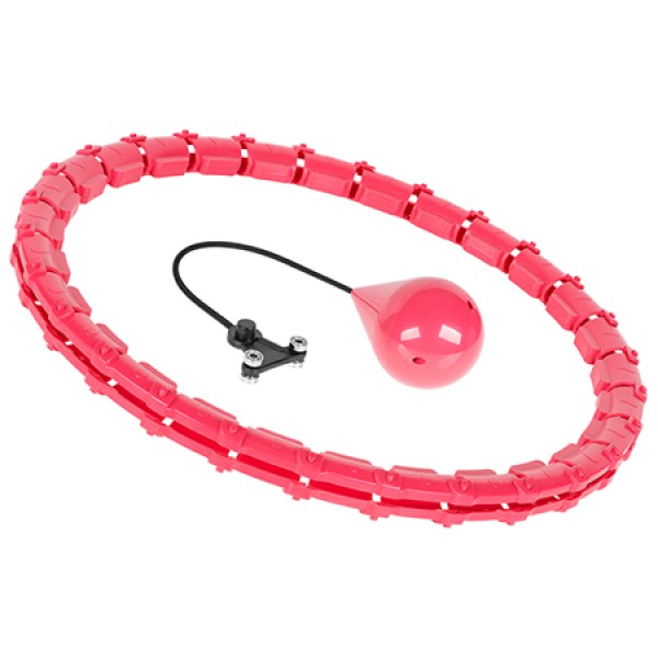 Hula hoop fitness smart 50 cm rebel active roz, diametru reglabil și 28 segmente Hula hoop fitness smart 50 cm rebel active roz, diametru reglabil și 28 segmente