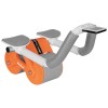 Roata abdominală rebel ab wheel portocalie - gri, 150 kg capacitate, led