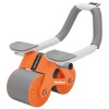 Roata abdominală rebel ab wheel portocalie - gri, 150 kg capacitate, led