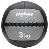Minge medicinală pentru exerciții 3 kg rebel active, din piele sintetică