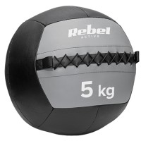Minge medicinală pentru exerciții 5 kg rebel active - piele sintetică, umplutură cauciuc
