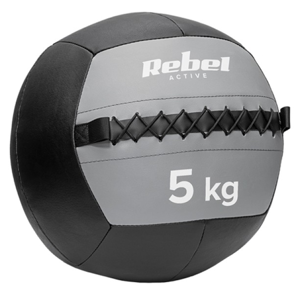 Minge medicinală pentru exerciții 5 kg rebel active - piele sintetică, umplutură cauciuc Minge medicinală pentru exerciții 5 kg rebel active - piele sintetică, umplutură cauciuc