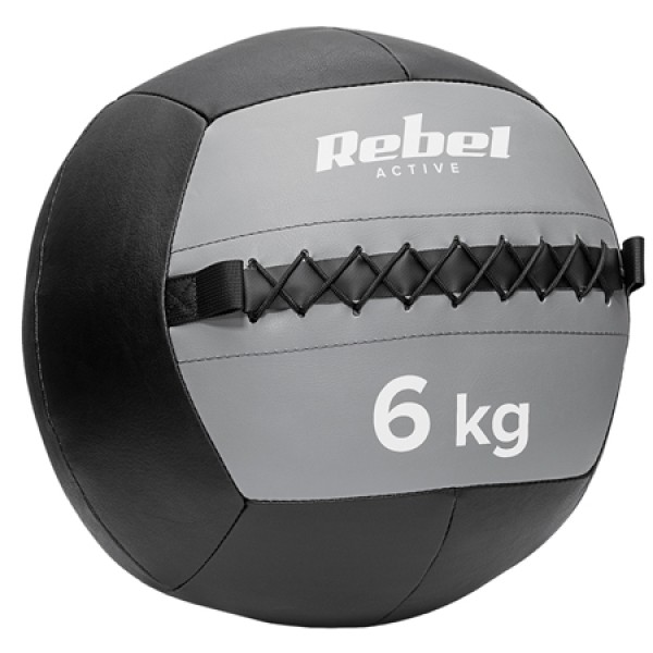 Minge medicinală pentru exerciții 6 kg rebel active - material din piele sintetică Minge medicinală pentru exerciții 6 kg rebel active - material din piele sintetică