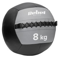 Minge medicinală pentru exerciții 8 kg rebel active, din piele sintetică