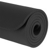 Saltea de fitness rebel active 183x61 cm, grosime 1 cm, negru
