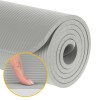 Saltea de fitness rebel active 183x61cm, grosime 1cm, gri, cu curea de transport