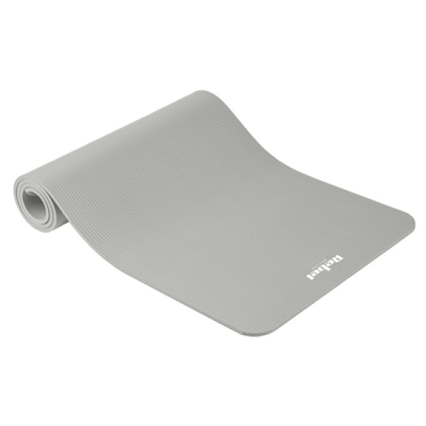 Saltea de fitness rebel active 183x61cm, grosime 1cm, gri, cu curea de transport