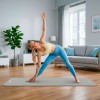 Saltea de fitness rebel active 183x61cm, grosime 1cm, gri, cu curea de transport