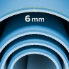Saltea fitness rebel active 183x61cm grosime 0.6cm albastru