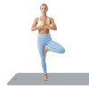 Saltea fitness rebel active 183x61cm, grosime 6mm, gri, cu curea de transport