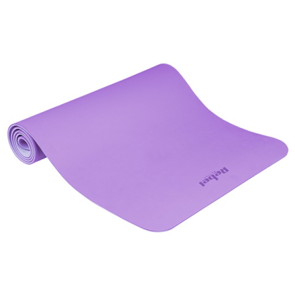 Saltea fitness rebel active 183x61cm, grosime 6mm, violet, cu curea de transport