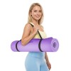 Saltea fitness rebel active 183x61cm, grosime 6mm, violet, cu curea de transport