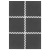 Saltea gimnastica puzzle 6 piese 60x60 cm rebel active, spumă eva