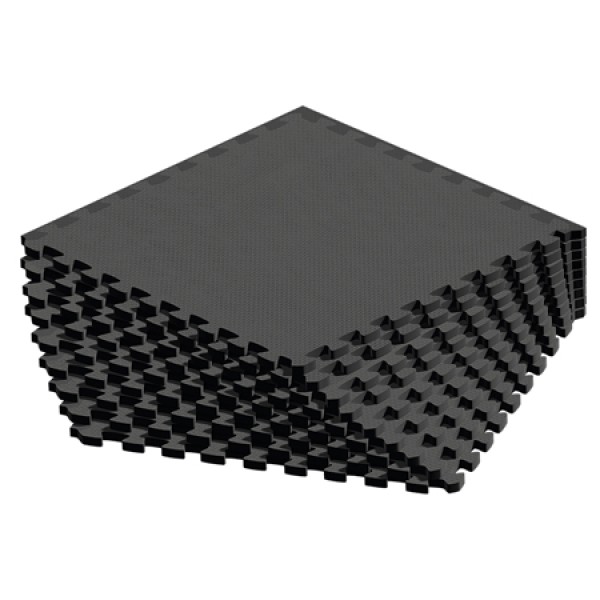 Saltea fitness puzzle 9 piese 60x60cm rebel active, densitate 80 kg/m3