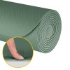 Saltea fitness verde rebel active 183x61cm, grosime 0.4cm, curea inclusă