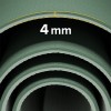 Saltea fitness verde rebel active 183x61cm, grosime 0.4cm, curea inclusă