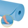Saltea fitness rebel active 183x61cm, grosime 4mm, albastră, cu curea de transport