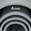 Saltea fitness 183x61cm rebel active, 4mm grosime, gri, cu curea de transport
