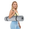 Saltea fitness 183x61cm rebel active, 4mm grosime, gri, cu curea de transport