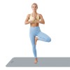 Saltea fitness 183x61cm rebel active, 4mm grosime, gri, cu curea de transport