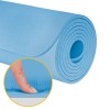 Saltea fitness rebel active 183x61cm, grosime 1cm, albastru, cu curea
