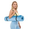 Saltea fitness rebel active 183x61cm, grosime 1cm, albastru, cu curea