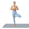 Saltea fitness rebel active 183x61 cm, gri, grosime 1 cm, cu curea de transport