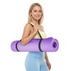 Saltea fitness rebel active 183x61cm, grosime 1cm, mov, cu curea pentru transport