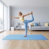 Saltea de fitness 200x90cm rebel active, grosime 1cm, culoare albastră