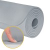 Saltea fitness 200x90 cm rebel active, grosime 1 cm, gri, cu curea de transport
