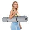 Saltea fitness 200x115cm grosime 1cm gri rebel active cu curea de transport