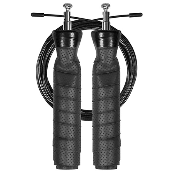 Coardă de sărit 3m rebel active - reglabilă, mânere ponderate, pvc Coardă de sărit 3m rebel active - reglabilă, mânere ponderate, pvc