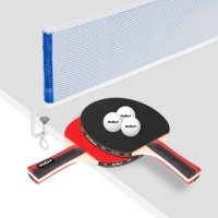 Set tenis de masă rebel active - 2 palete, 3 mingi, fileu albastru