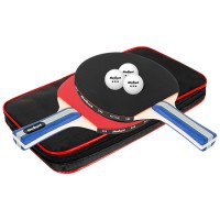 Set tenis de masă ping pong rebel active - 2 palete, 3 mingi, husă de protecție