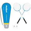 Set badminton rebel active - 2 rachete, 2 fluturasi, husa cu curea reglabila
