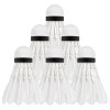 Set 6 mingi badminton rebel active din pene de gâscă, cu cap din plută