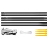 Set badminton rebel active cu 4 rachete, 3 fluturași și plasă fileu