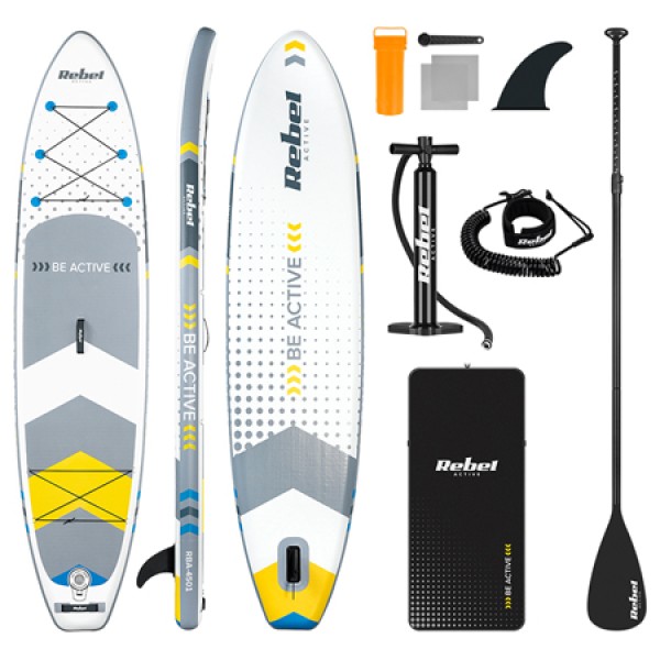 Placa gonflabilă stand up paddle sup rebel active 350 cm cu accesorii complete