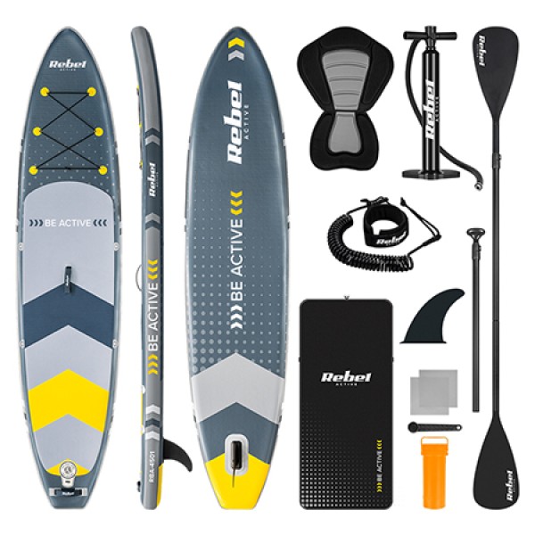 Set placa gonflabila stand up paddle scaun 350x80x15 cm - materiale de calitate, design ergonomic