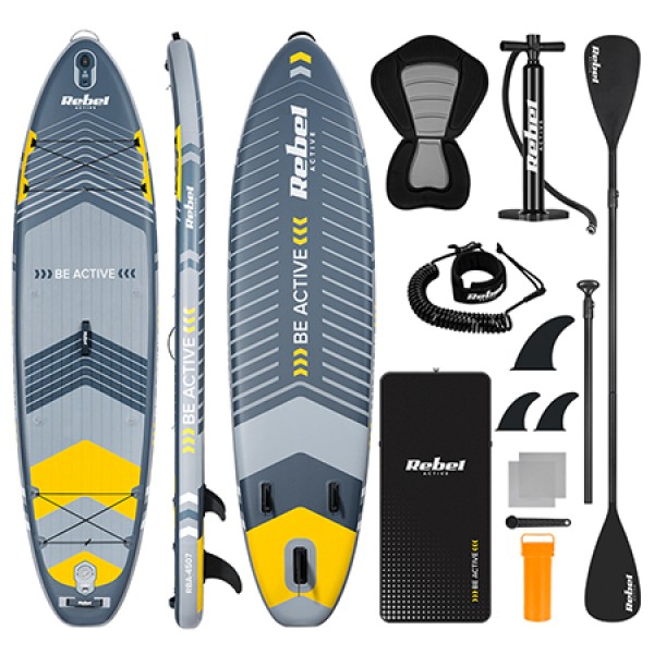 Placa gonflabilă stand up paddle rebel active, 335x84x15 cm, cu scaun și accesorii Placa gonflabilă stand up paddle rebel active, 335x84x15 cm, cu scaun și accesorii